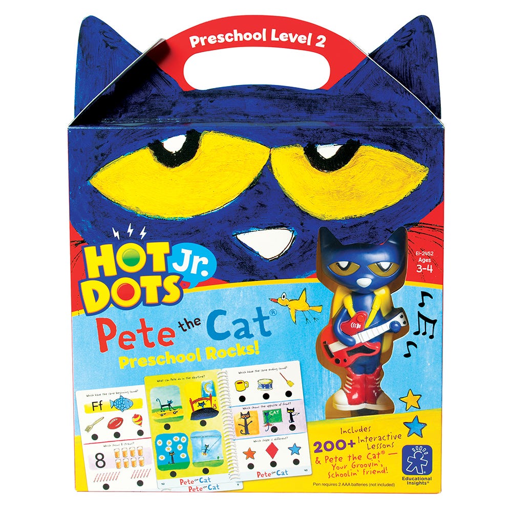 Hot Dots ® Jr. Pete the Cat: Preschool Rocks!