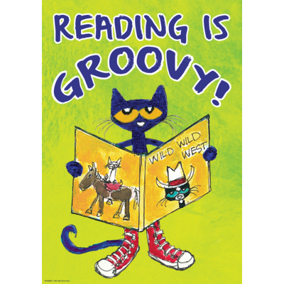 Reading is Groovy Positive Poster