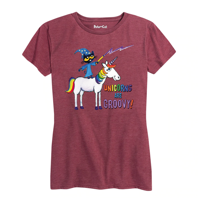 Unicorns are Groovy Ladies Fit Shirt