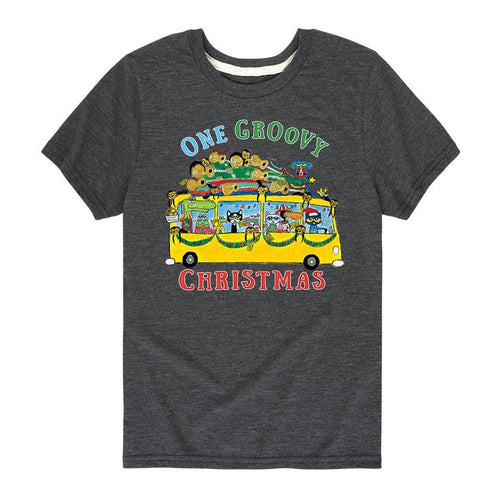 One Groovy Christmas Bus Toddler and Youth Shirt