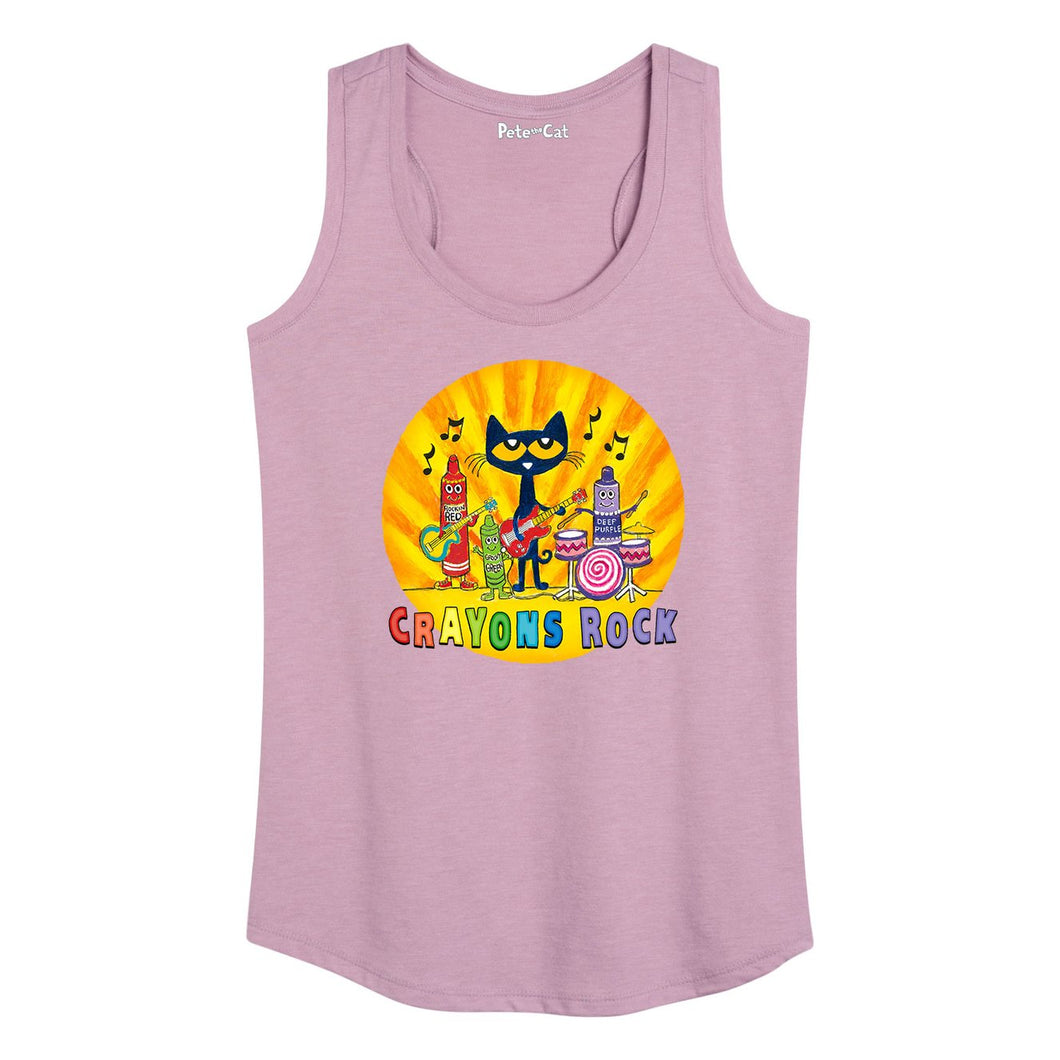 Crayons Rock Tank- Ladies Fit Shirt