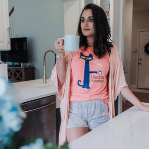I Don't Do Mornings Ladies Fit Tee