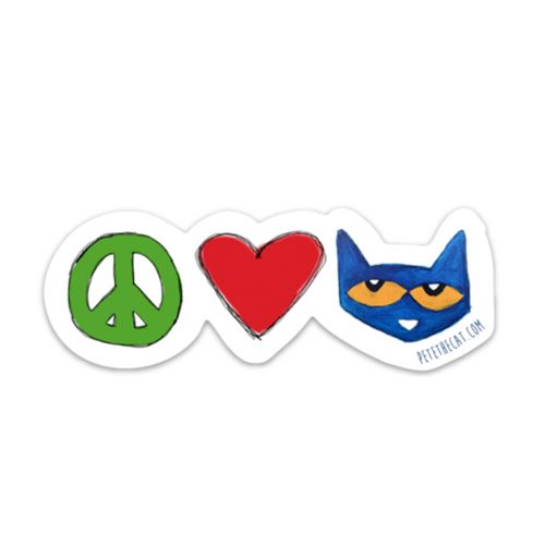 Peace Love and Pete Bumper Sticker