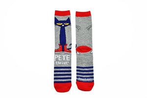 Pete the Cat Adult Striped Crew Socks